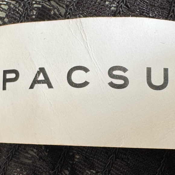 NWT Pacsun Beverly and Beck Black Lace Crop Top, size M square neck Y2K boho - Picture 6 of 16